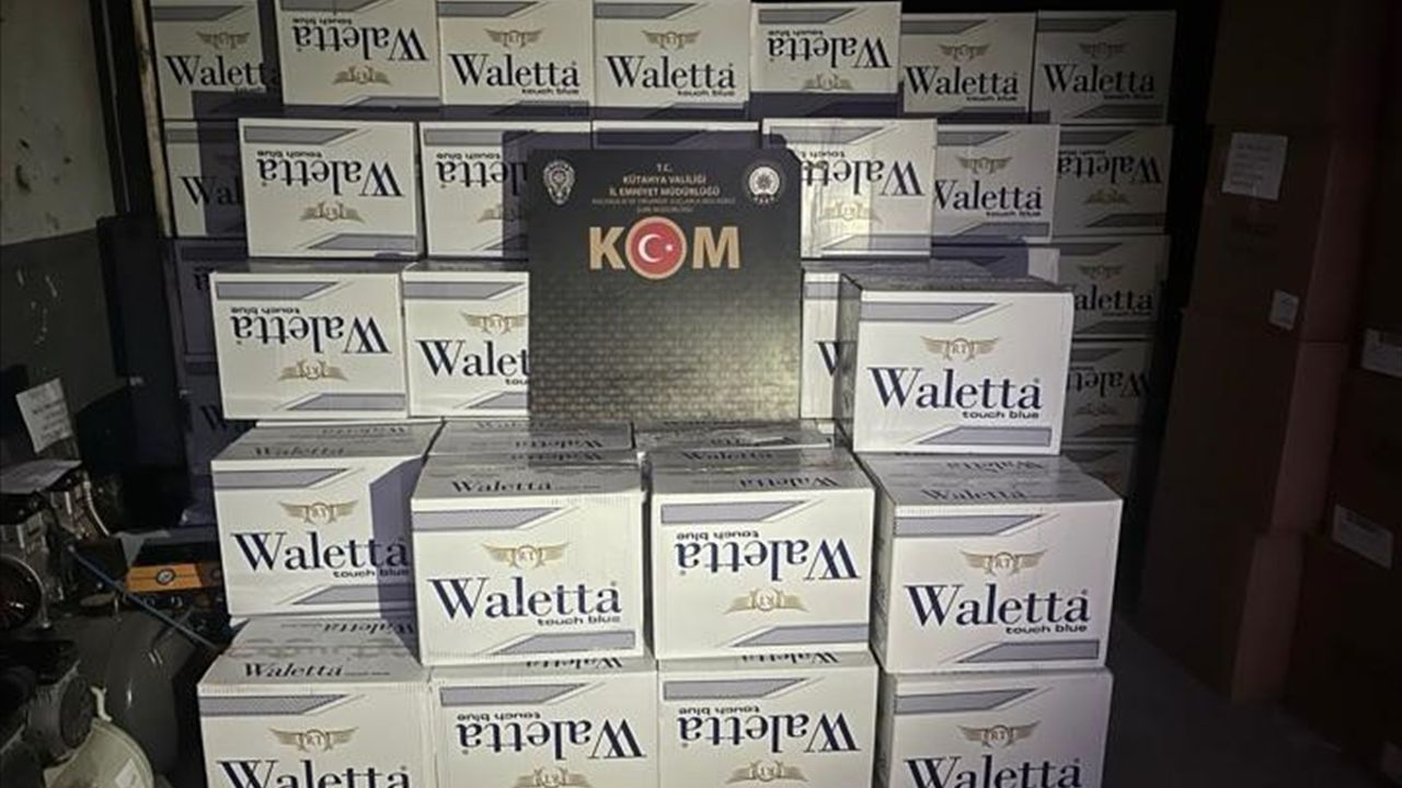 Kütahya’da 5 milyon makaron ele geçirildi
